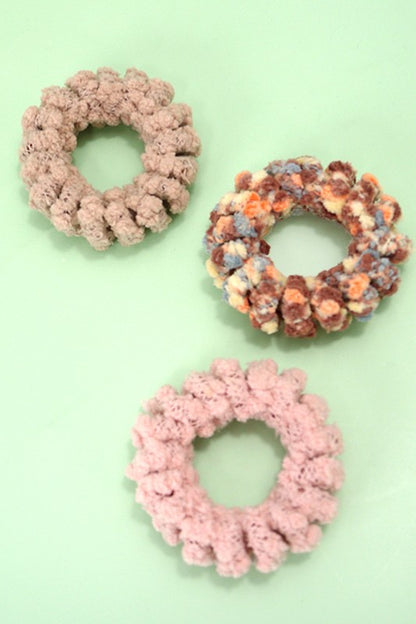 Softest Textured Scrunchies Set Of 3