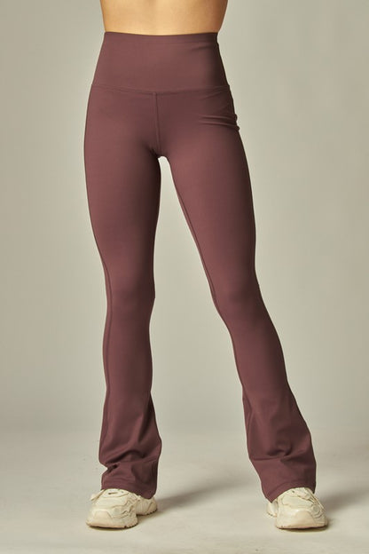 Nylon Flared Yoga Pants