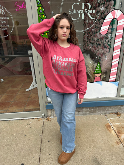 Arkansas Glitter Sweatshirt