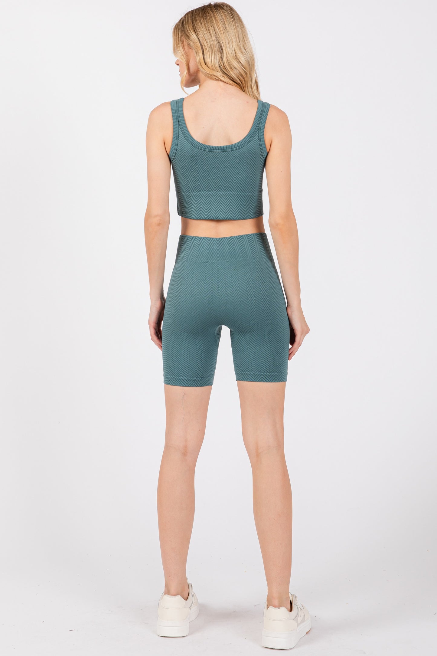 Herringbone Texture Seamless Bike Shorts