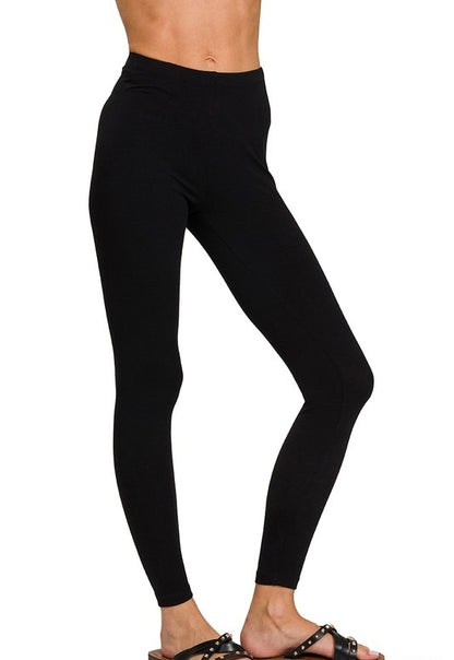 Premium Cotton Full Length Leggings