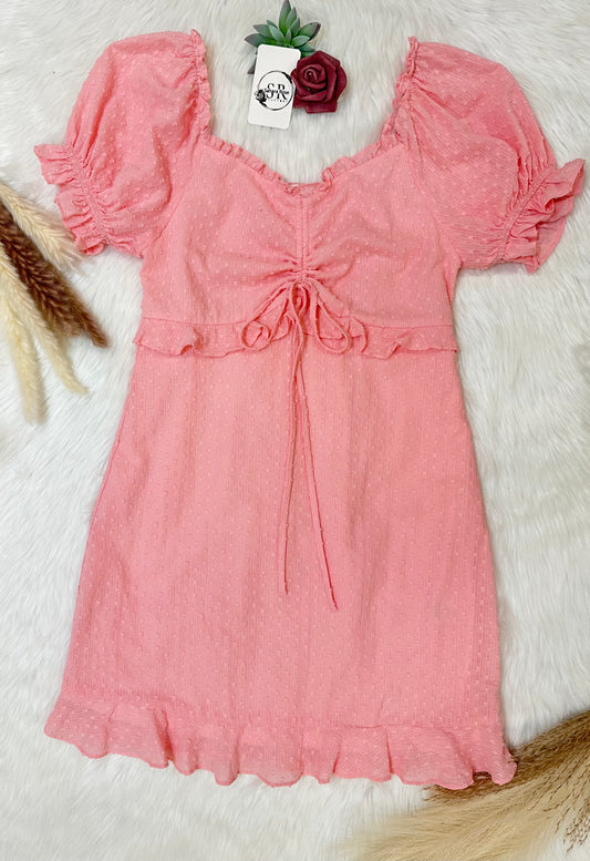 Sweetheart neckline mini dress