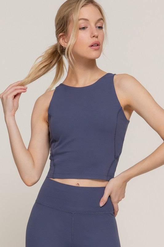 Halter Neck Workout Crop Top