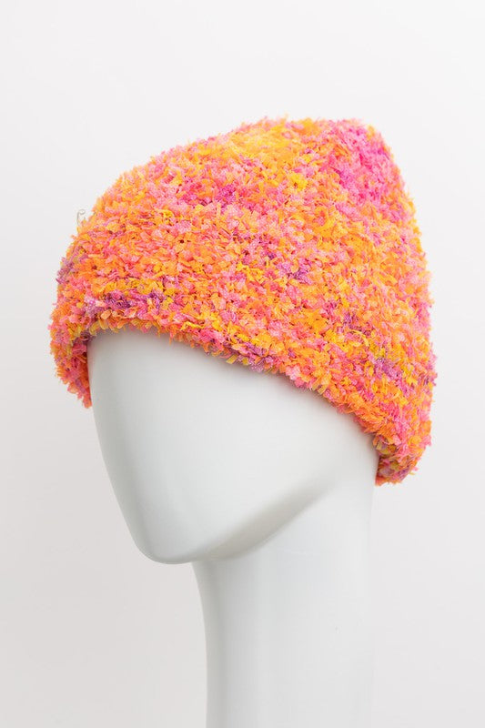 Fuzzy Chenille Beanie