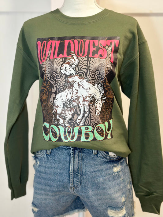 Wild West Graphic Fleece Sweatshirts