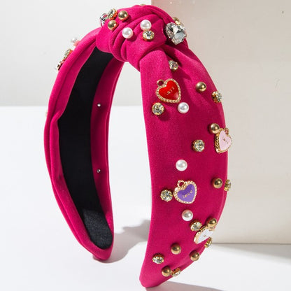 Valentine’s Day Pearl Heart Headband