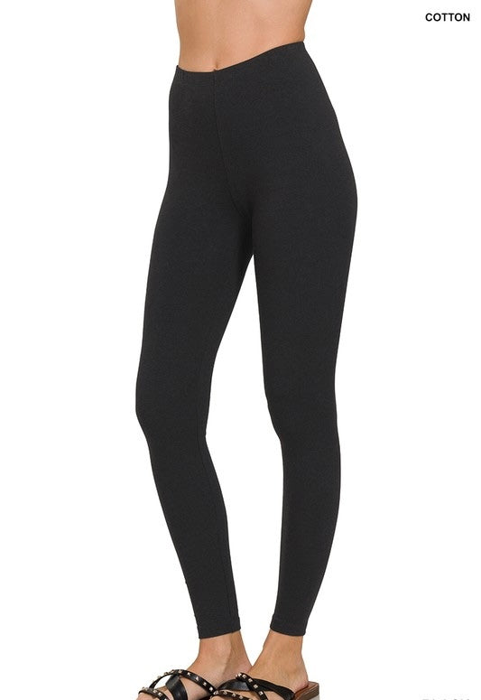 Premium Cotton Full Length Leggings