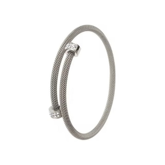 Stainless Steel Gold Spring Elastic Bracelet