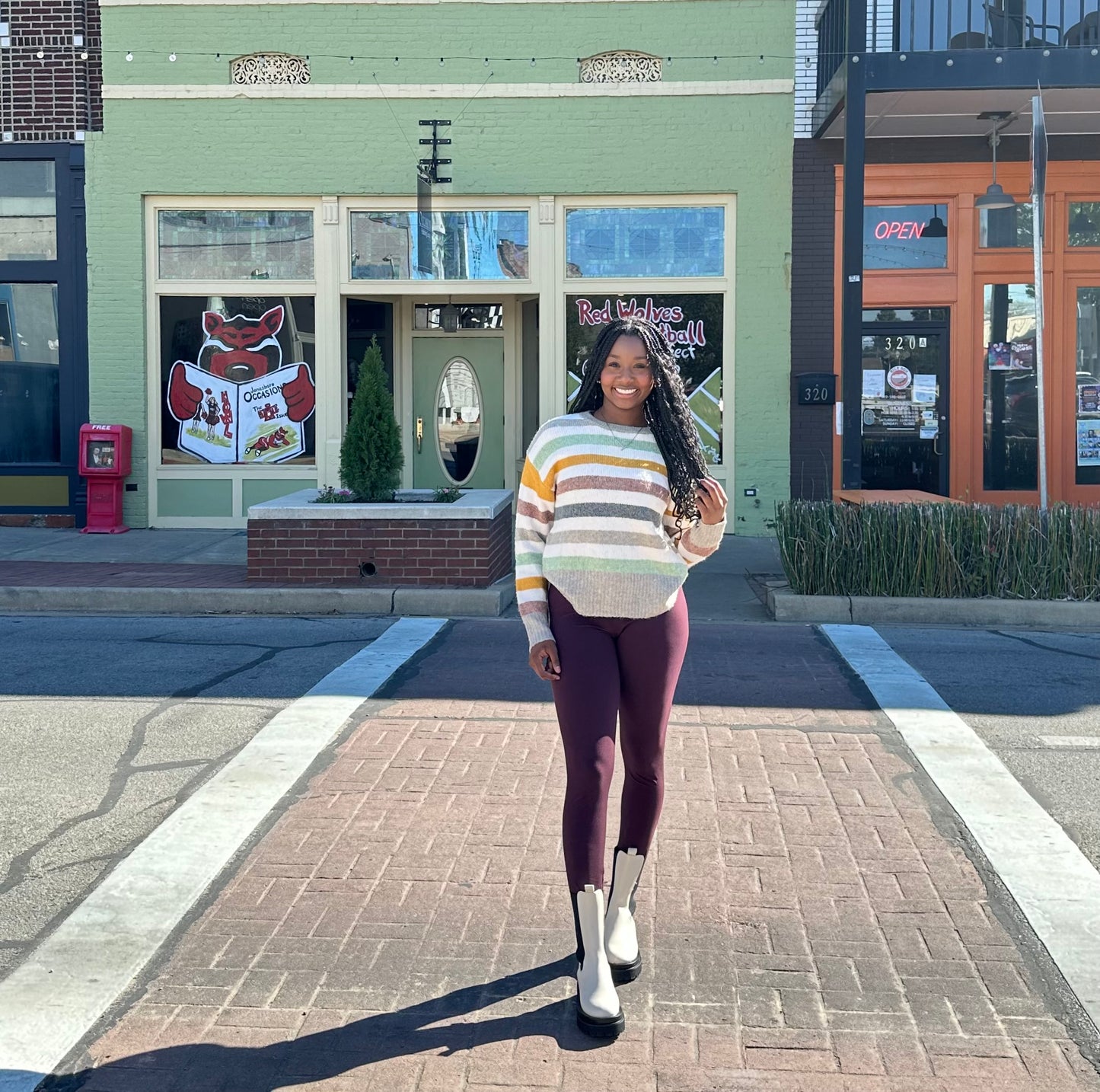 Multicolor Stripe Sweater Top