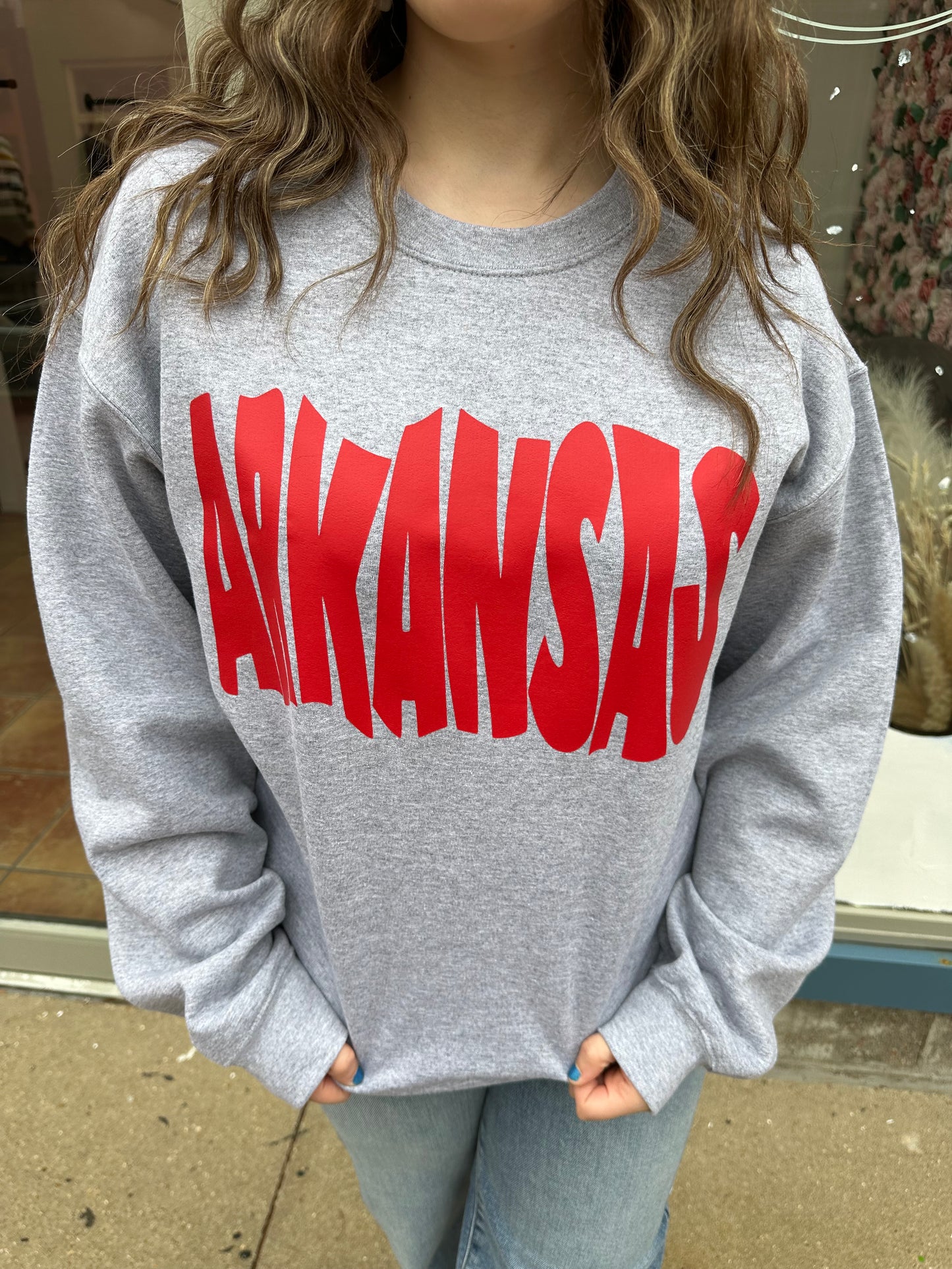 Arkansas Gray Sweatshirt