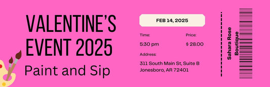 Valentine’s Day Sip & Paint Ticket