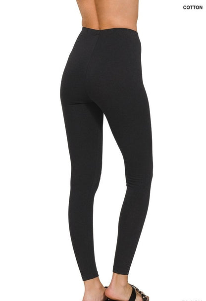 Premium Cotton Full Length Leggings