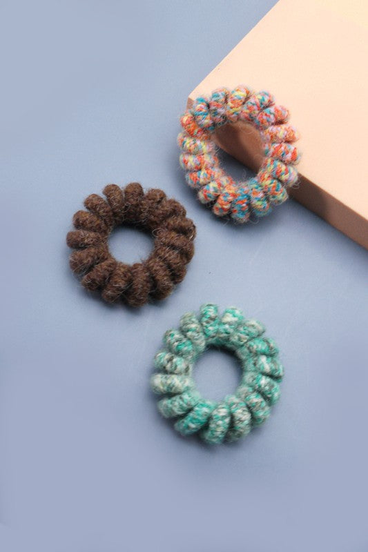 Softest Textured Scrunchies Set Of 3