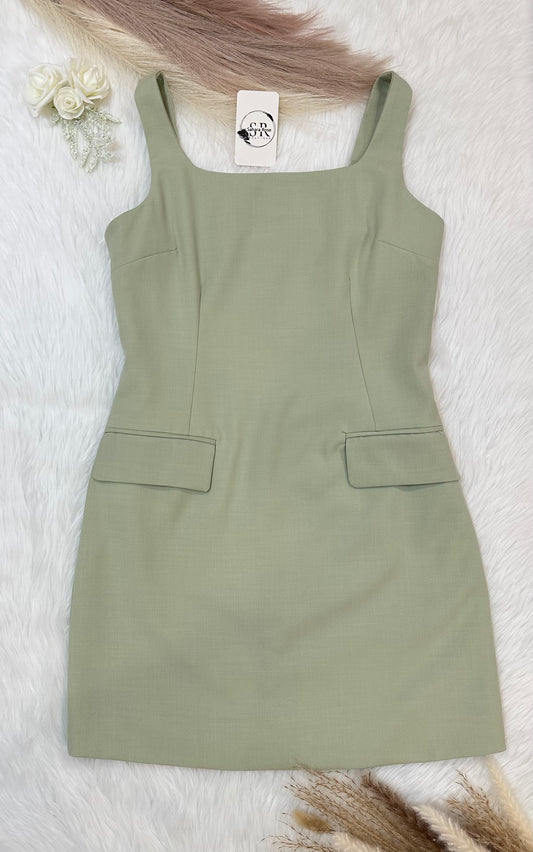 Jade sleeveless pocket mini dress